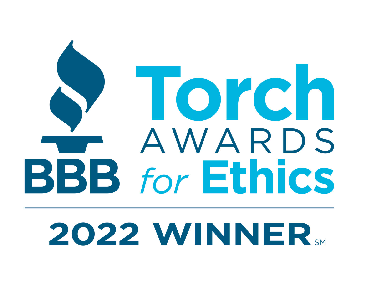 Winner 2022 BBB Torch Award for Ethics logo